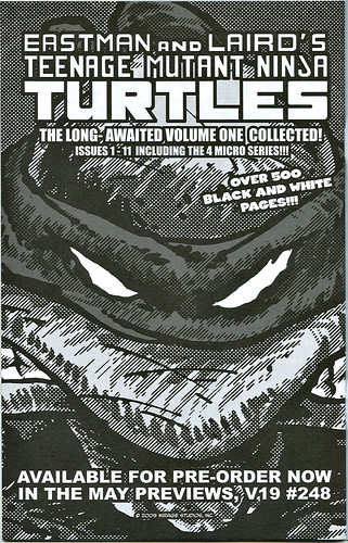 "Teenage Mutant Ninja Turtles" Volume 1. #1 / 25th anniversary printing  // TMNT Volume One collected - ad (( 2009 ))