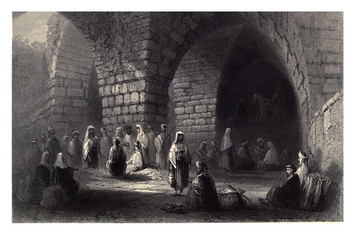 010-Albañileria romana y medieval en Jerusalem-Bartlett, W. H. 1840-1850