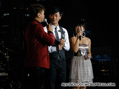 Hong Kong actor/singer, Raymond Lam on stage