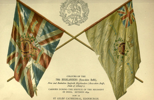 032-Banderas del Regimiento 78 de Highlanders