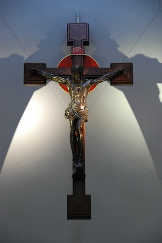 Crucifix inside the oratory