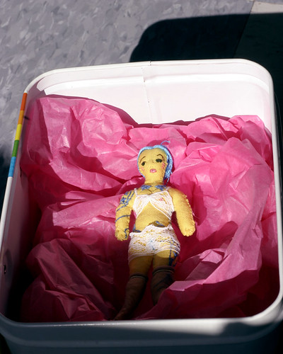 Trina's doll: packed up