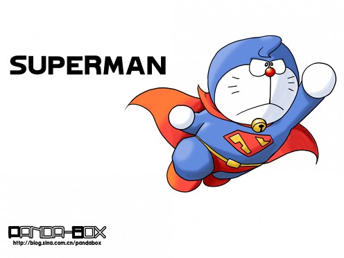 gato cósmico Doraemon Superman