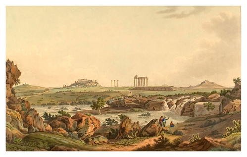 027- Templo de Jupiter Olimpo en el rio Ilissos-Views in Grece 1821