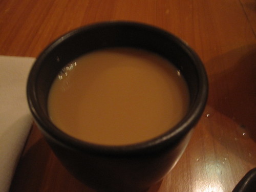 Milk tea at The Slanted Door