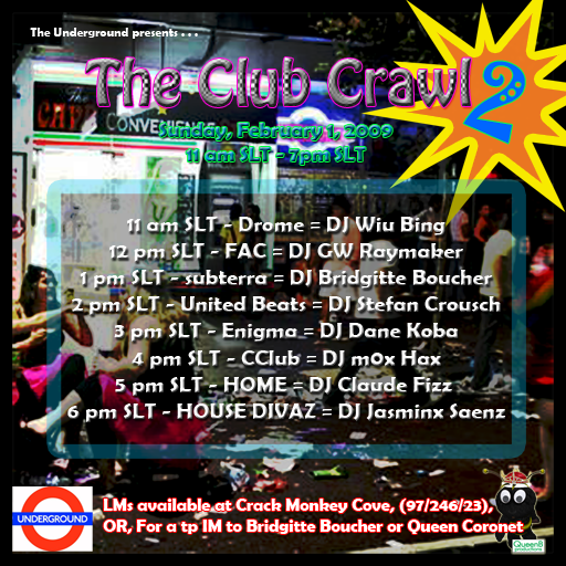 The Club Crawl 2 presented by The Underground