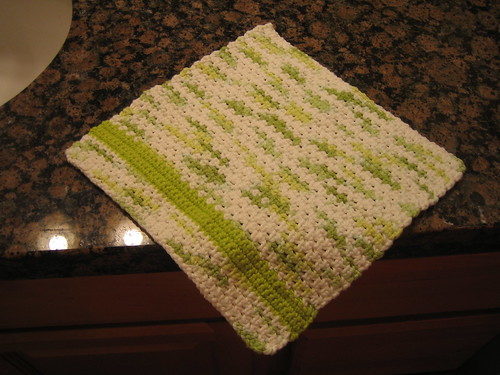 My first crocheted dishcloth!