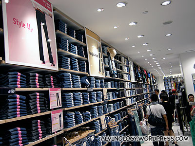 Jeans section