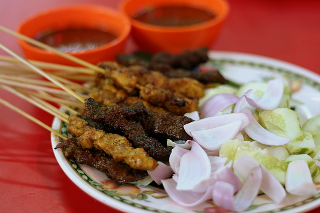 Beef and Chicken Satay