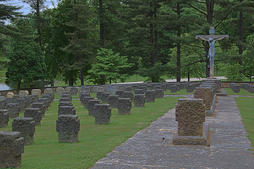 Saint Meinrad Archabbey, in Saint Meinrad, Indiana, USA - cemetery