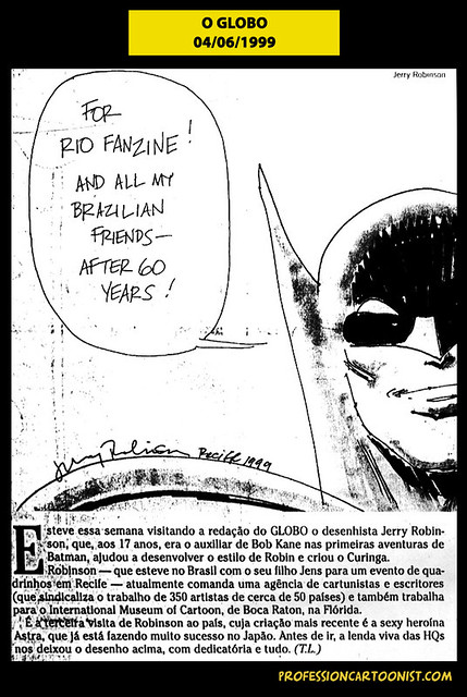 "For Rio Fanzine" - O Globo - 04/06/1999
