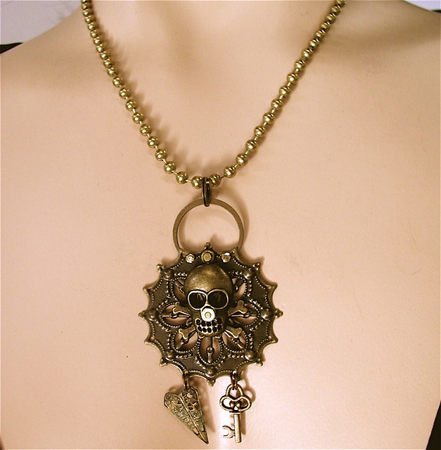 Steampunk Pirate Necklace by MadArtjewelry