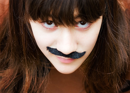 girls with mustaches. girls with mustaches: paloma