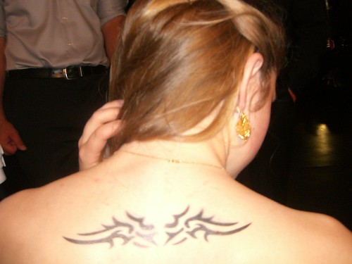 Tribal design on a woman's body, cool for white or yellow skin color