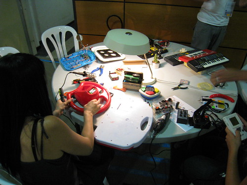 Hacking toys to create musical instruments