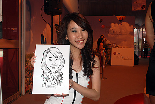 caricature live sketching for LG Infinia Roadshow - day 1 - 17