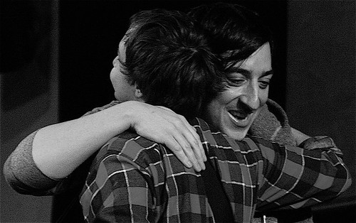 Daniel Rossen and Ed Droste hug and make up 