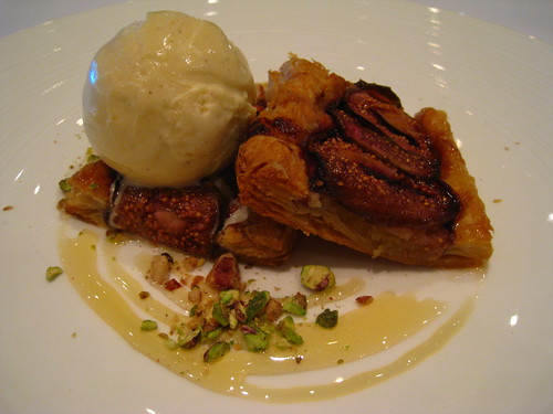 Fig & Frangipane Tart with Burnt Honey Ice-Cream