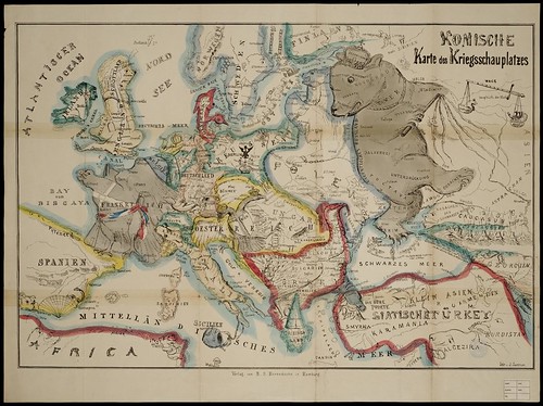 Komische Karte des Kriegsschauplatzes 1854