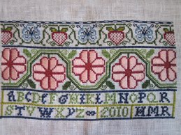 Band 3 of 17th century mystery sampler