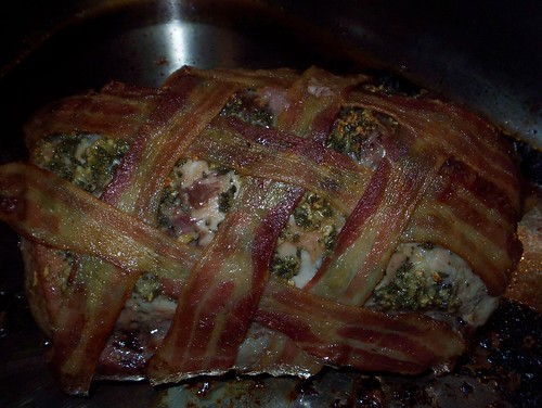 bacon wrapped pork loin 2