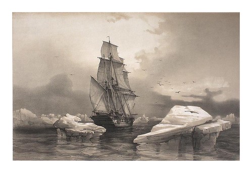 009-Corbeta La Recherche cerca de Beerenøyen. 7. Agosto 1838