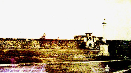 The fort and Plaza Independencia Circa 1904