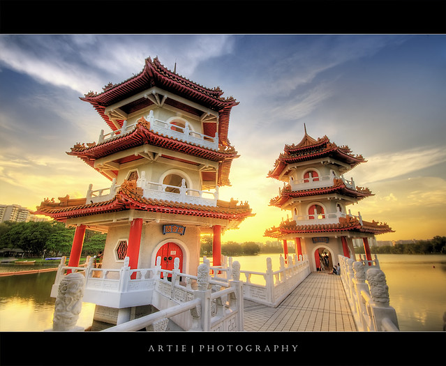 The Pagodas at the Singapore Chinese Garden :: HDR by Artie | Photography :: So Busy