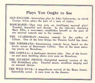 THEATRE MAGAZINE July 1925