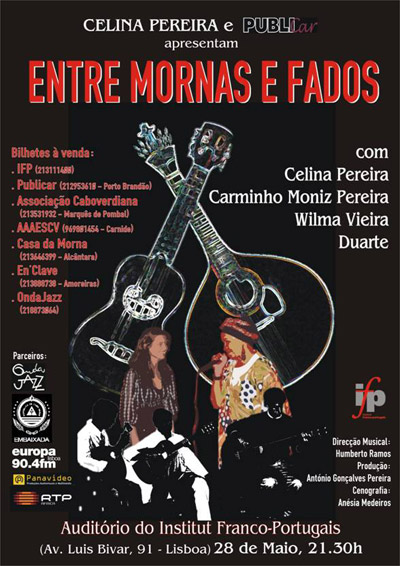 Celina Pereira - Entre Mornas e Fados - Flyer 