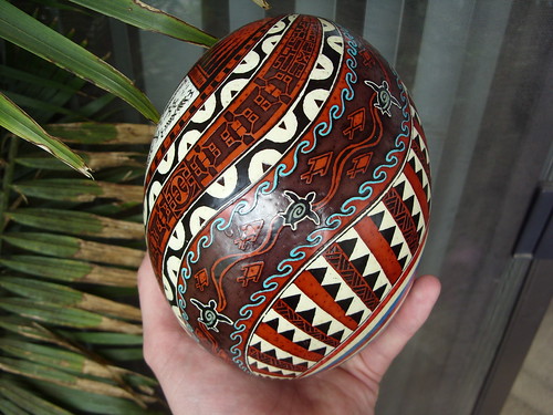 Polynesian designs on Chicken egg · Polynesian tattoo designs