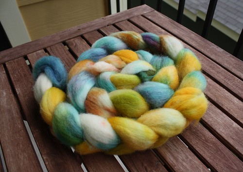Braided Hand Dyed Roving