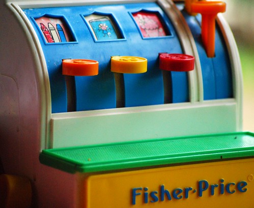 Vintage Fisher Price cash register toy