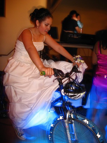 pedal powering a prom for Mission High School