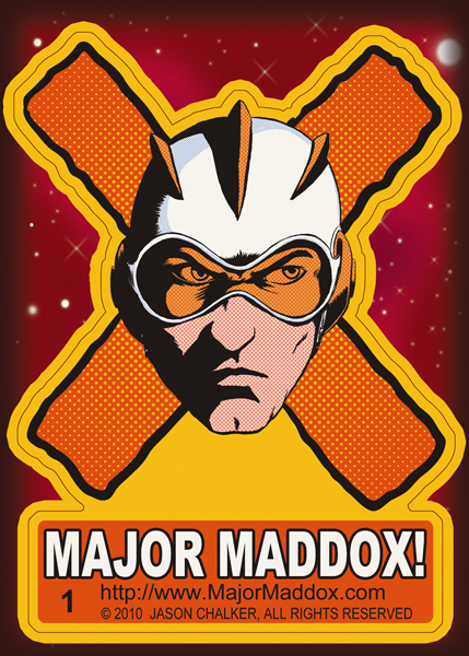 Major Maddox Trading Card Style Sticker