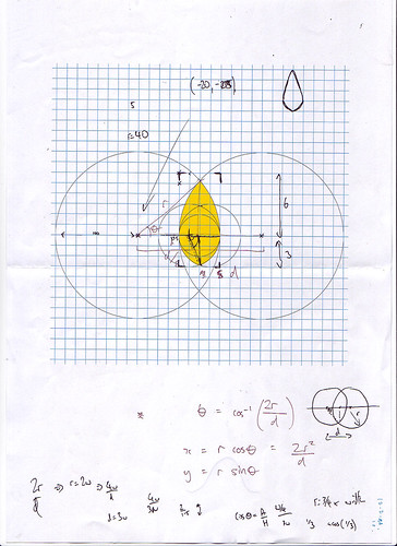 Michel Thomas iPhone app - Learning Room sketching - petal math
