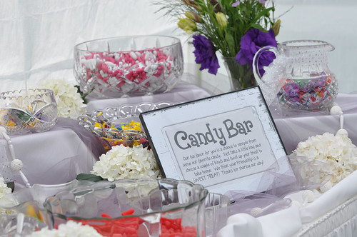 They also had a fun candy bar at the reception