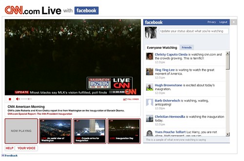 CNN kombinerer live-tv med Facebook
