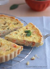 Goat Cheese and Salmon Quiche 3835