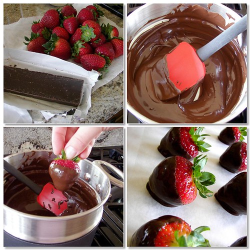 Making the Chocolate-Covered Strawberries