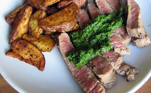 Steak with Parsley Sauce