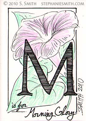 M is for Morning Glory