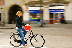 Riding a bike, Amsterdam