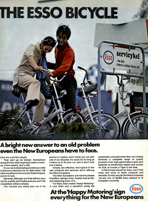 Vintage Ad #784: The Esso Bicycle