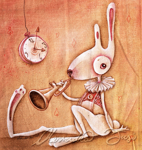 Bag artwork - The White Rabbit