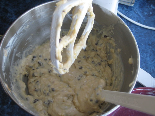 banana muffin dough