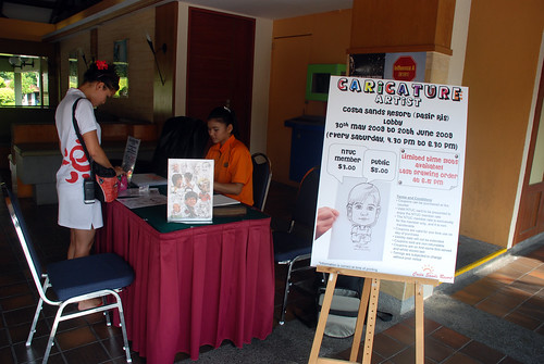 Caricature live sketching for Costa Sands Resort Pasir Ris Day 1 - a