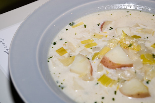 Leek and Potato Tarragon Soup