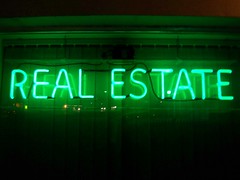 Neon Real Estate Sign