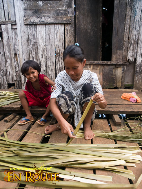 Tawi-Tawi Bajau Village Banig Weaver